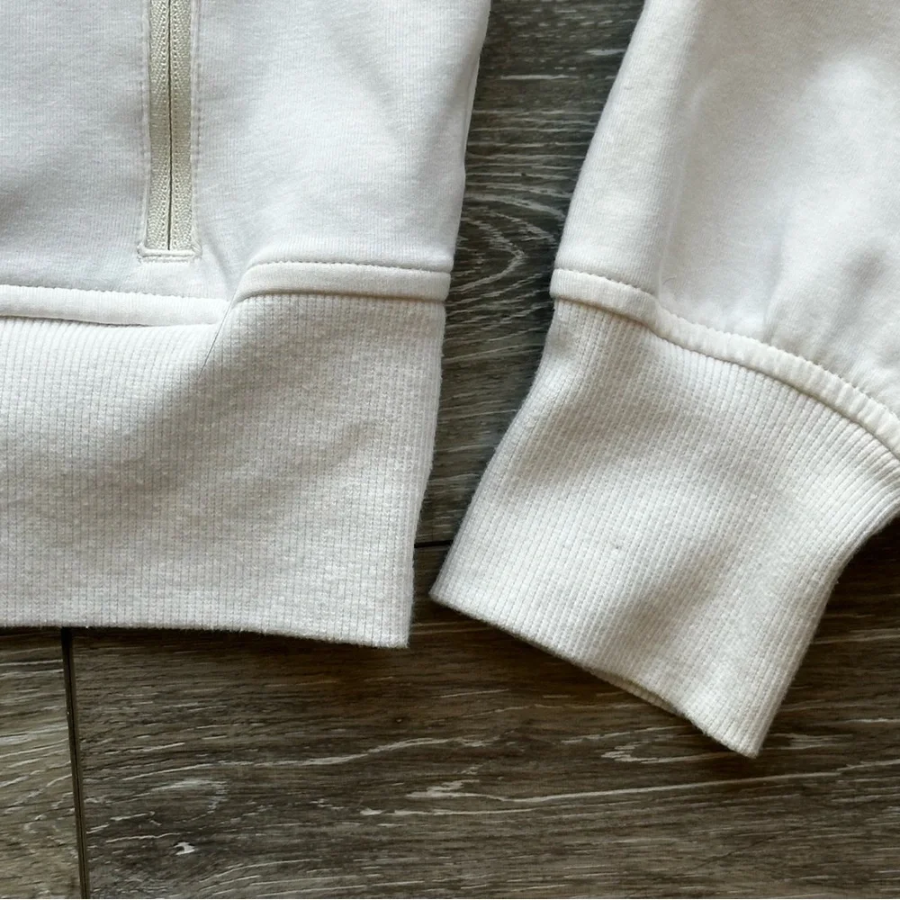 Old Navy Active Dynamic‎ Fleece Cropped Hoodie Girls XL Womens XS White Full Zip